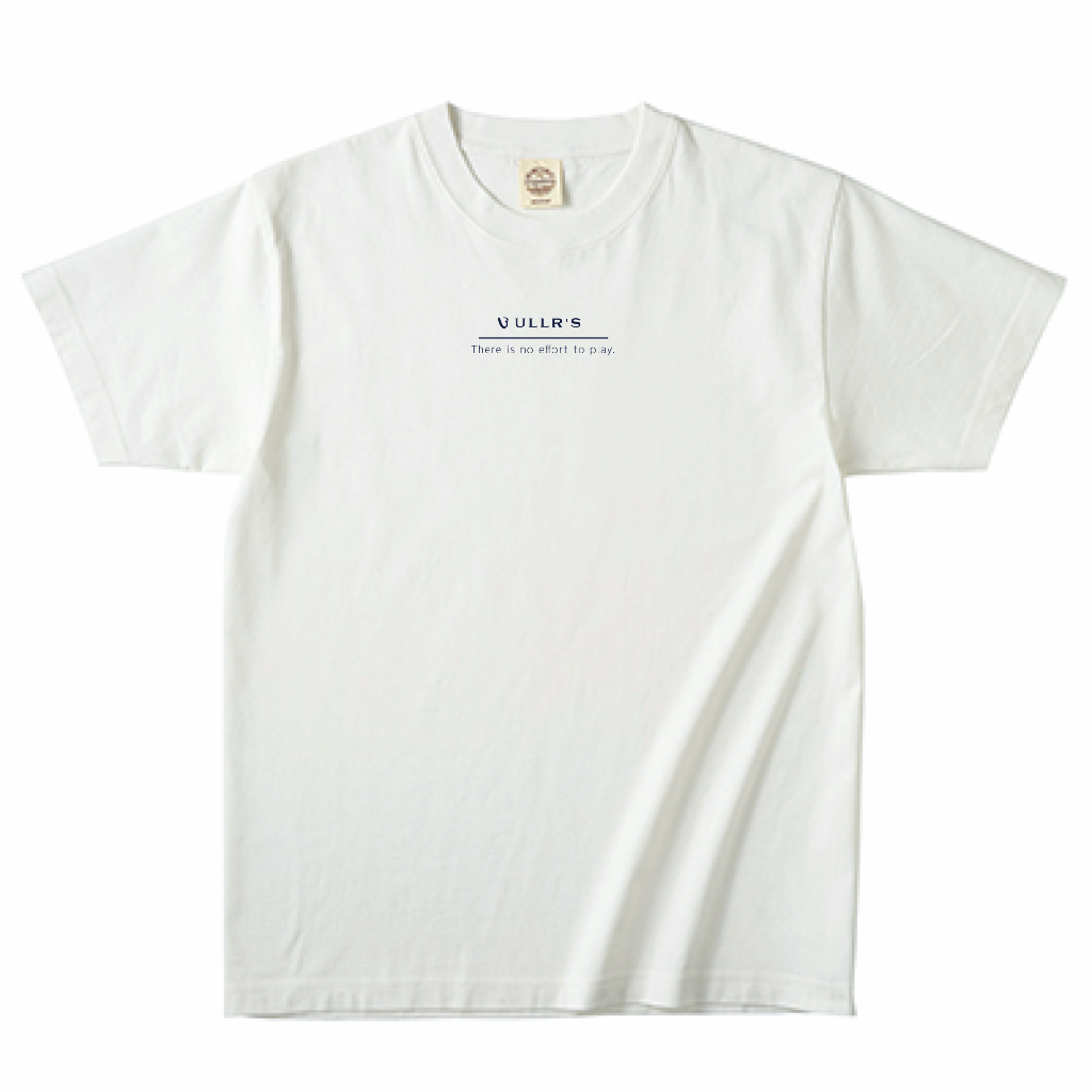 ULLR'S Tシャツ White 半袖 オーガニックコットン 001