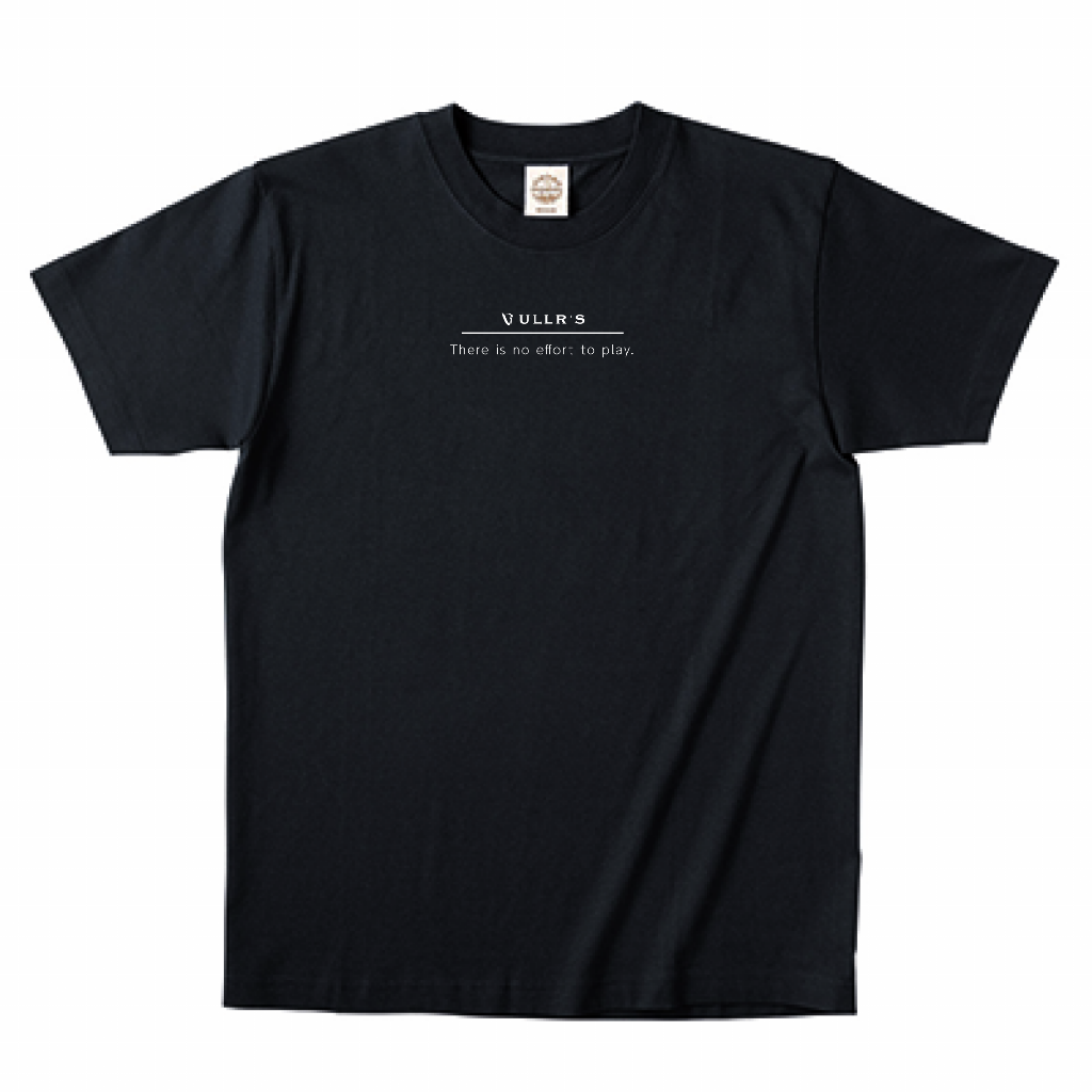 ULLR'S Tシャツ Black 半袖 オーガニックコットン 001